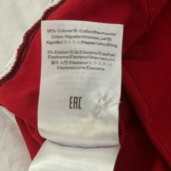 Scuderia Ferrari Polo Shirt Mens Size Small White Red Puma Knit Preppy - Picture 4 of 8
